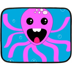 Bubble Octopus Copy Two Sides Fleece Blanket (mini) by Dutashop