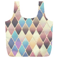 Abstract Colorful Diamond Background Tile Full Print Recycle Bag (xl) by Amaryn4rt