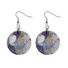 Ackground Leaves Desktop Mini Button Earrings by Amaryn4rt