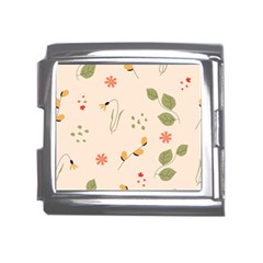 Spring Art Floral Pattern Design Mega Link Italian Charm (18mm) by Sarkoni