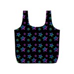 Stars Pattern Art Design Wallpaper Full Print Recycle Bag (S) Back