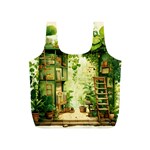 Building Potted Plants Full Print Recycle Bag (S) Back