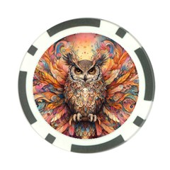Drawing Olw Bird Poker Chip Card Guard by Ravend