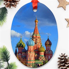 Architecture Building Cathedral Church Oval Ornament (two Sides) by Modalart