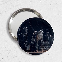 Time Lapse Photo Of City 2 25  Handbag Mirrors by Modalart