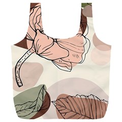 Abstract Flower Leaves Pattern Full Print Recycle Bag (xxl) by Grandong