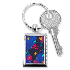 Patterns Rosebuds Key Chain (rectangle) by Ndabl3x