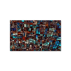 Stained Glass Mosaic Abstract Sticker Rectangular (10 Pack) by Sarkoni