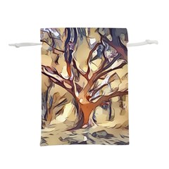 Tree Forest Woods Nature Landscape Lightweight Drawstring Pouch (m) by Sarkoni