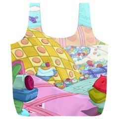Pillows And Vegetable Field Illustration Adventure Time Cartoon Full Print Recycle Bag (xxl) by Sarkoni