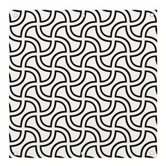 Pattern Monochrome Repeat Black And White Banner And Sign 4  X 4  by Pakjumat