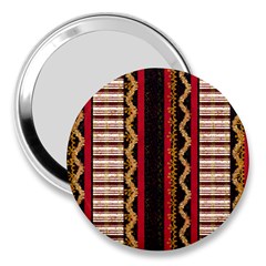 Textile Pattern Abstract Fabric 3  Handbag Mirrors by Modalart