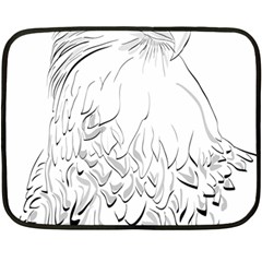 Eagle Birds Of Prey Raptor Fleece Blanket (mini) by Modalart