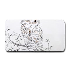Owl Bird Wildlife Bird Of Prey Medium Bar Mat by Modalart