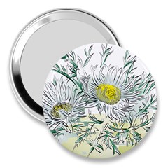 Thistle Alpine Flower Flower Plant 3  Handbag Mirrors by Modalart