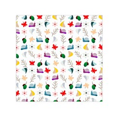 Snail Butterfly Pattern Seamless Square Satin Scarf (30  X 30 ) by Bedest