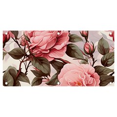 Rose Flower Seamless Banner And Sign 4  X 2  by Bedest
