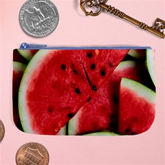 Watermelon Fruit Green Red Large Coin Purse by Bedest