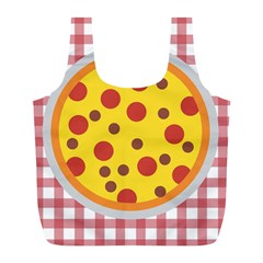 Pizza Table Pepperoni Sausage Full Print Recycle Bag (l) by Ravend