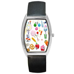 Summer Fair Food Goldfish Barrel Style Metal Watch by Ravend