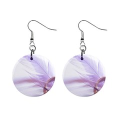 Ring Feather Marriage Pink Gold Mini Button Earrings by Amaryn4rt