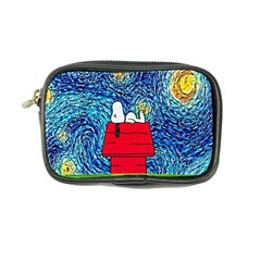 Cartoon Dog Starry Night Van Gogh Parody Coin Purse by Modalart