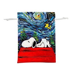 Dog House Vincent Van Gogh s Starry Night Parody Lightweight Drawstring Pouch (s) by Modalart