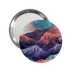 Adventure Psychedelic Mountain 2 25  Handbag Mirrors by Modalart