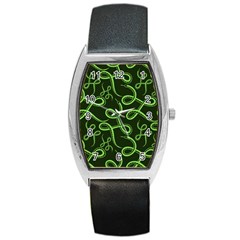 Snakes Seamless Pattern Barrel Style Metal Watch by Bedest