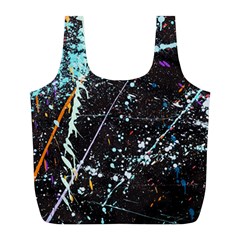 Abstract Colorful Texture Full Print Recycle Bag (l) by Bedest