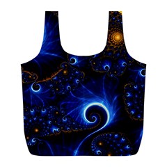 Abstract Design Art Pattern Wallpaper Shape Decoration Full Print Recycle Bag (l) by Pakjumat
