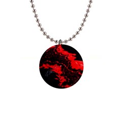 Red Black Fractal Mandelbrot Art Wallpaper 1  Button Necklace by Hannah976