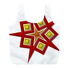 Pattern Tile Decorative Design Star Full Print Recycle Bag (l) by Hannah976