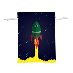 Rocket Halftone Astrology Astronaut Lightweight Drawstring Pouch (m) by Sarkoni
