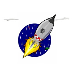 Rocket Ship Launch Vehicle Moon Lightweight Drawstring Pouch (l) by Sarkoni