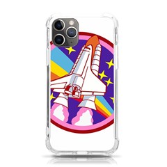 Badge Patch Pink Rainbow Rocket Iphone 11 Pro 5 8 Inch Tpu Uv Print Case by Sarkoni