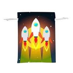 Rocket Take Off Missiles Cosmos Lightweight Drawstring Pouch (l) by Sarkoni