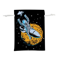 Astronaut Planet Space Science Lightweight Drawstring Pouch (l) by Sarkoni