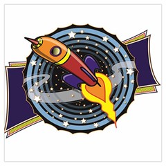 Rocket Space Clipart Illustrator Lightweight Scarf  by Sarkoni