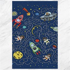 Cat Cosmos Cosmonaut Rocket Canvas 24  X 36  by Grandong