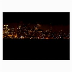 San Fransisco Usa California Water Large Glasses Cloth (2 Sides) by Grandong