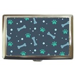 Bons Foot Prints Pattern Background Cigarette Money Case Front
