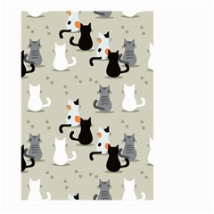 Cute Cat Seamless Pattern Large Garden Flag (two Sides) by Apen