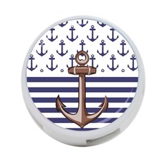 Anchor Background Design 4-port Usb Hub (two Sides) by Apen