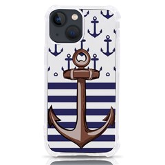 Anchor Background Design Iphone 13 Mini Tpu Uv Print Case by Apen