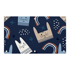 Colorful Cute Cats Seamless Pattern Banner And Sign 5  X 3  by Bedest
