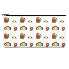Fries Taco Pattern Fast Food Pencil Case by Apen