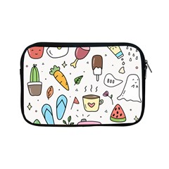 Doodle Fun Food Drawing Cute Apple Ipad Mini Zipper Cases by Apen