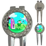 Adventure Time The Legend Of Zelda Parody 3-in-1 Golf Divots Front