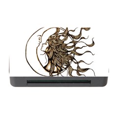 Psychedelic Art Drawing Sun And Moon Head Fictional Character Memory Card Reader With Cf by Sarkoni